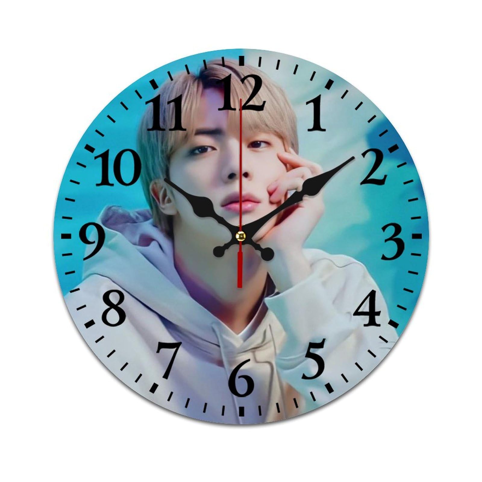 BTS ジン フェスタ 時計 Amazon.co.jp: BTS-Jin 時計 壁掛け時計 PVC 静音 薄型 軽量 大数字